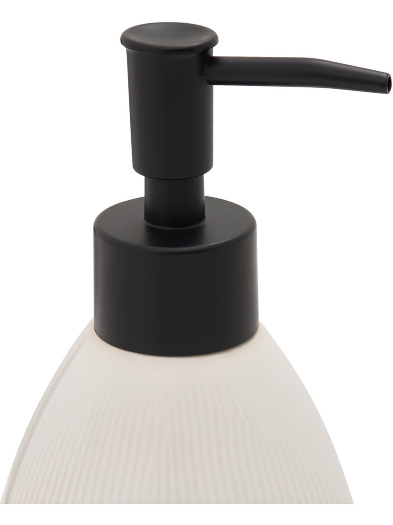 Distributeur de savon strié 850ml Rose - Kiabi