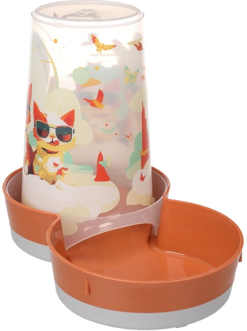 Distributeur d'eau ou de nourriture Chat au soleil - Kiabi Distributeur d'eau ou de nourriture Chat au soleil - Kiabi