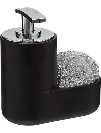 Distributeur savon 300ml avec éponge BLACK EDITION