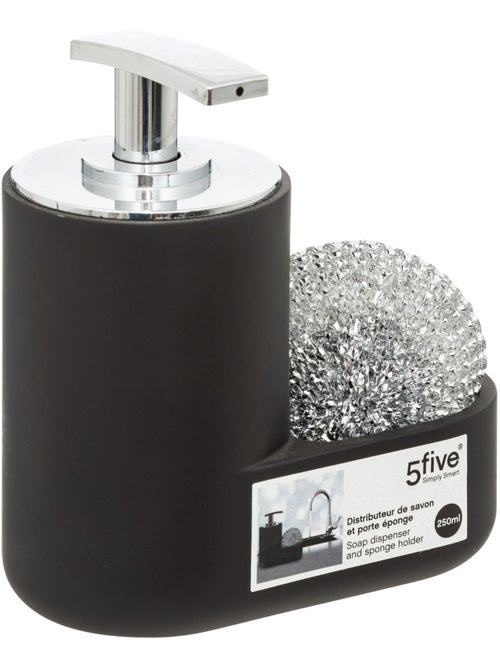 Distributeur savon 300ml avec éponge BLACK EDITION - Kiabi