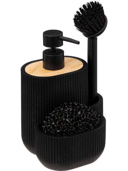 Distributeur savon 500ml avec éponge et brosse NATUREO - Kiabi