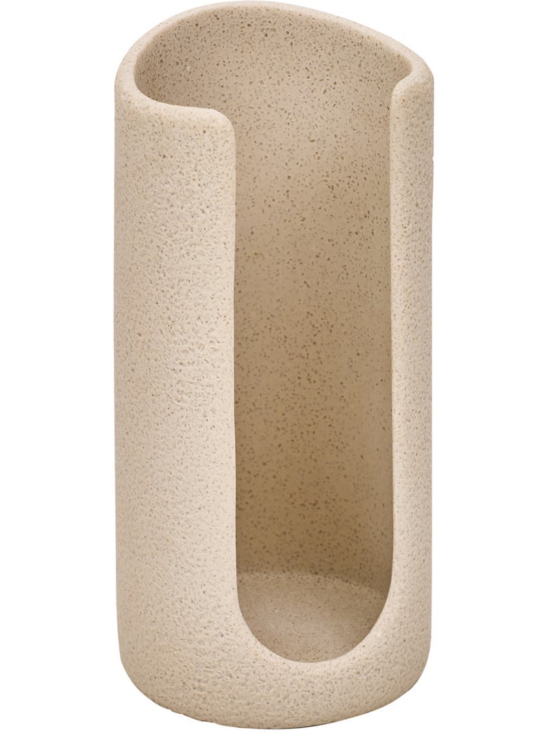 Distributeur vertical de cotons design minéral OLEYA Beige - Kiabi