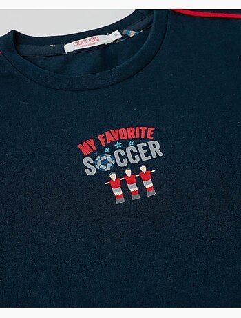 DIVER Mon pyjama de football à manches courtes préféré pour garçons
