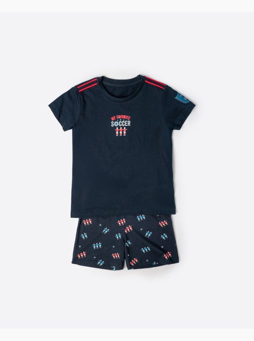 DIVER Mon pyjama de football à manches courtes préféré pour garçons - Kiabi
