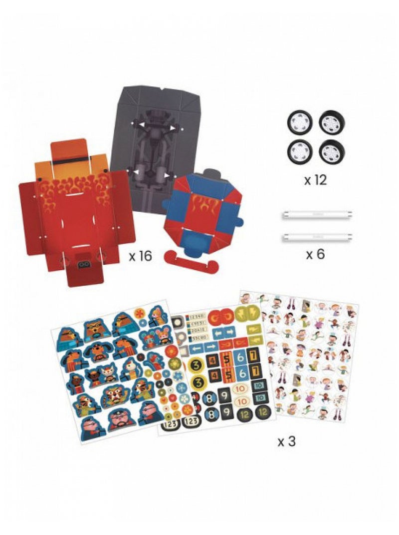Diy 3 Voitures De Course Grand Prix A Creer N/A - Kiabi
