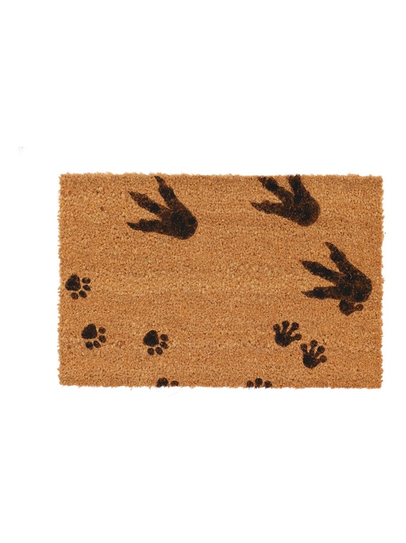 DIY Paillasson empreintes d'animaux Marron - Kiabi