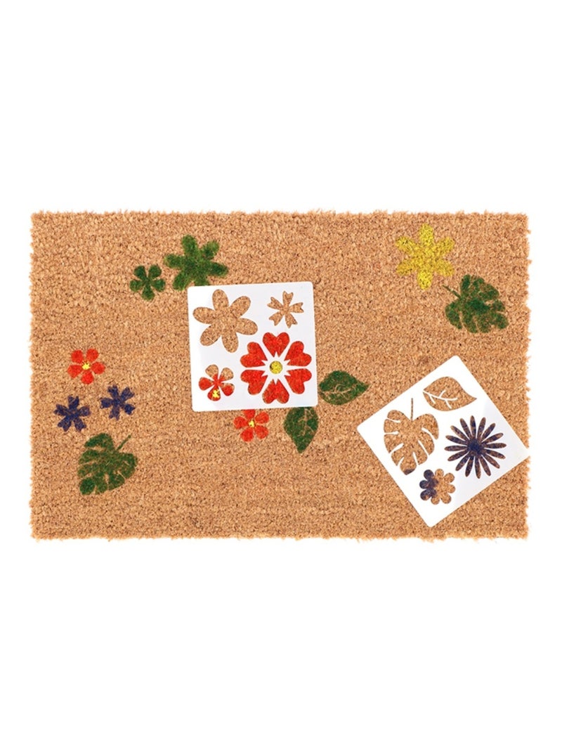 DIY Paillasson fleurs Marron - Kiabi