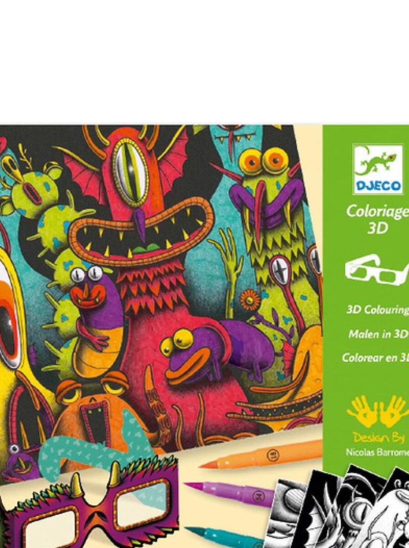 DJECO Feutres pinceaux - Funny Freaks N/A - Kiabi