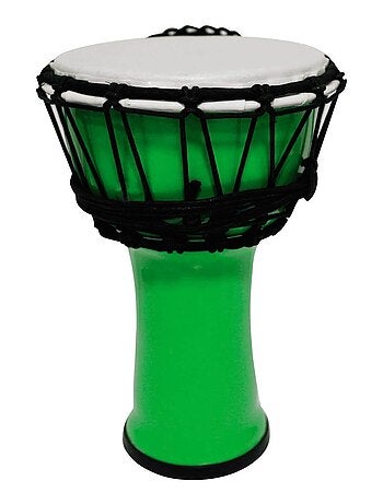 Djembé PVC 7 pouces : Vert fluo - Tanga