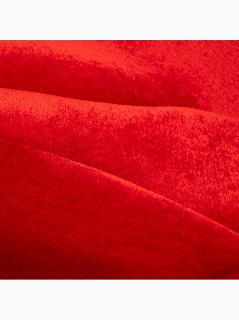 Dk noeud xxl velours 70x67cm Rouge - Kiabi