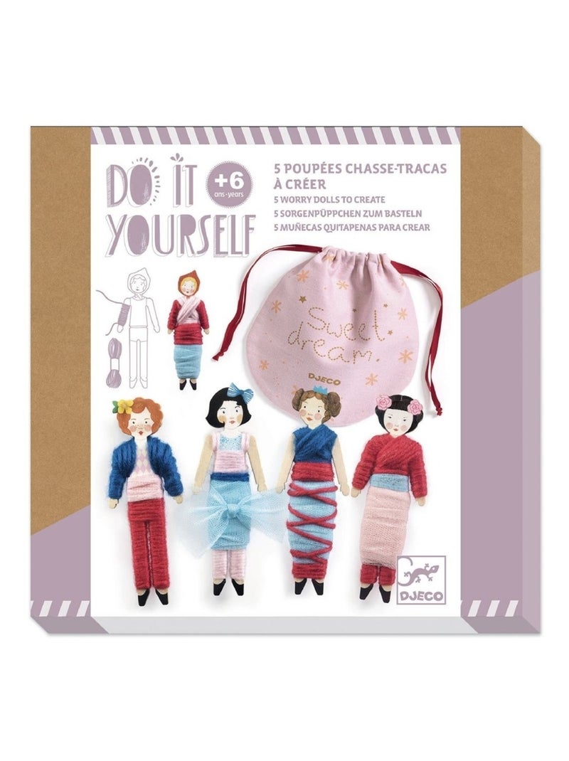 Do it Yourself 5 poupées chasse-tracas sweet night N/A - Kiabi