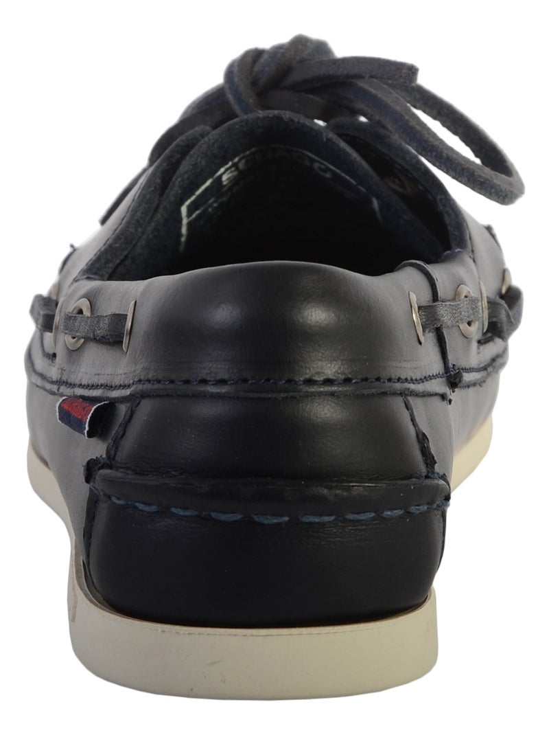 Docksides Cuir Sebago Jacqueline Bleu - Kiabi