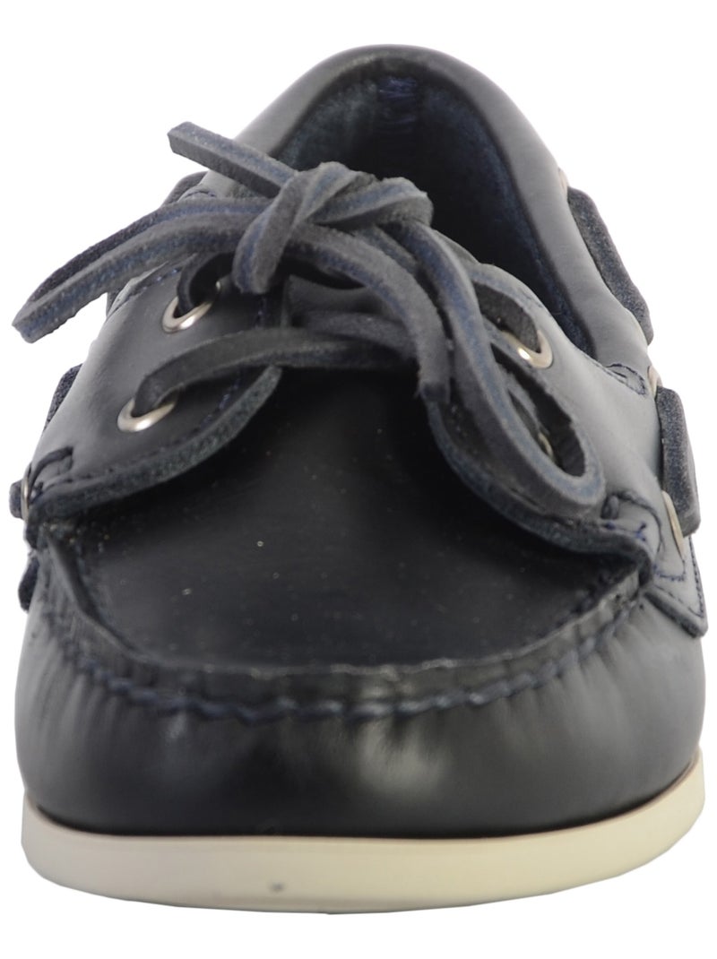 Docksides Cuir Sebago Jacqueline Bleu - Kiabi