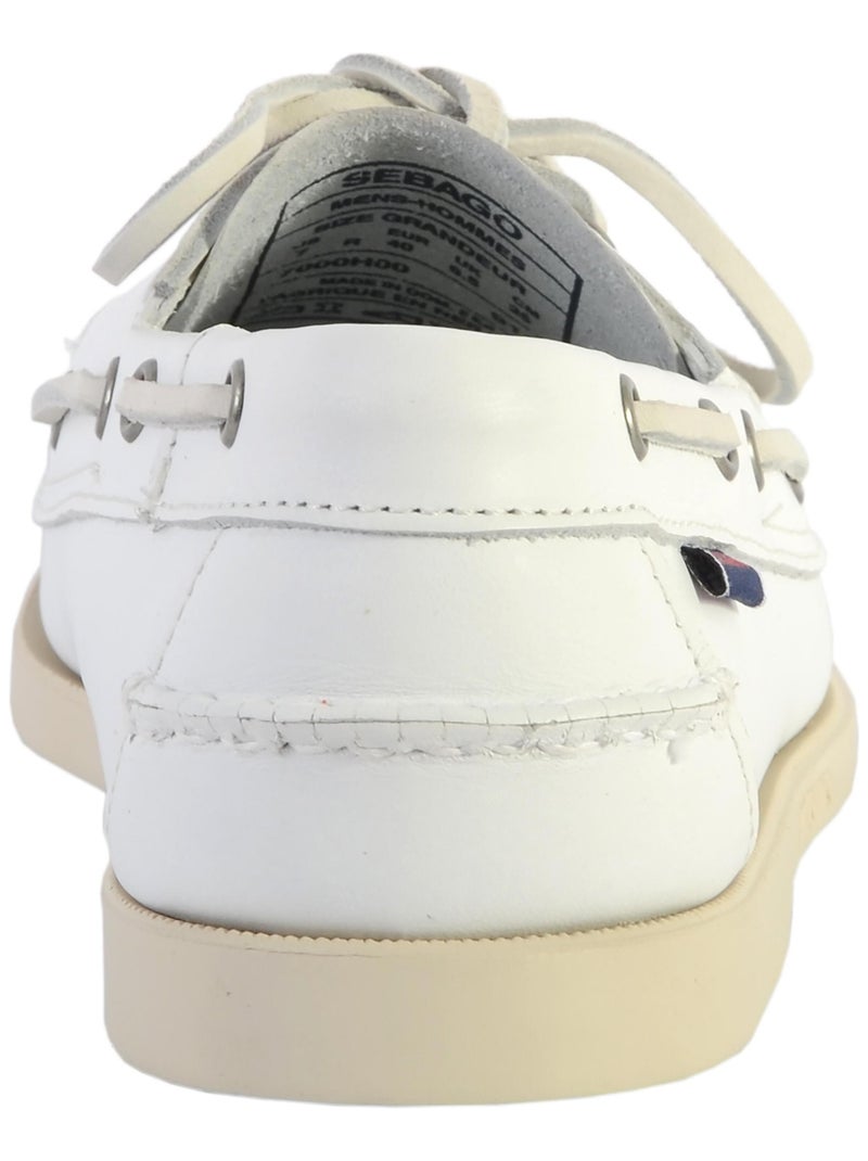 Docksides Cuir Sebago Portland Blanc - Kiabi