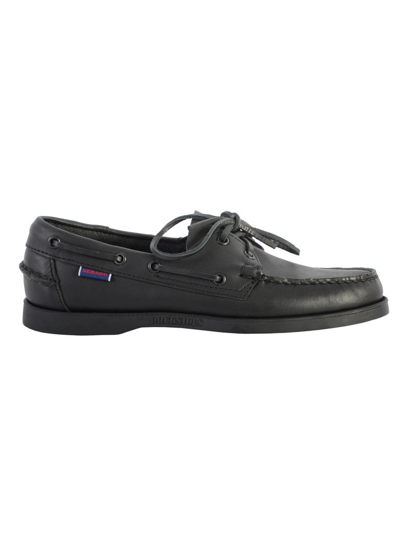 Docksides Cuir Sebago Portland Noir - Kiabi