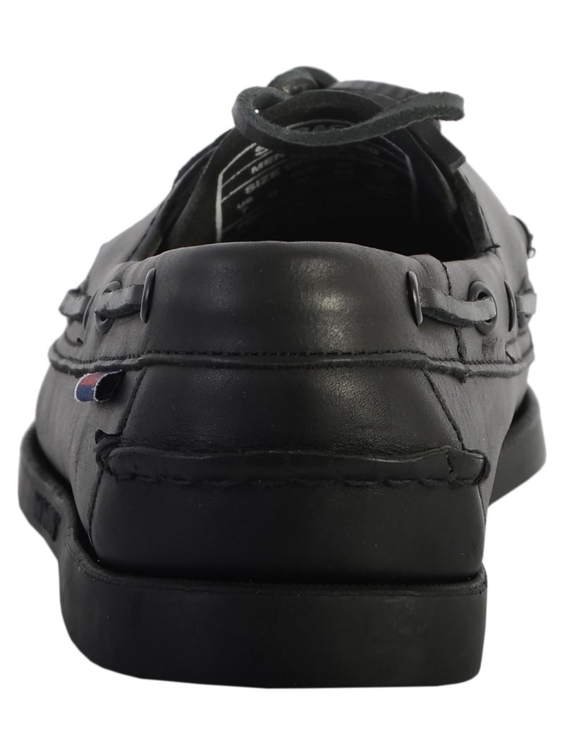 Docksides Cuir Sebago Portland Noir - Kiabi