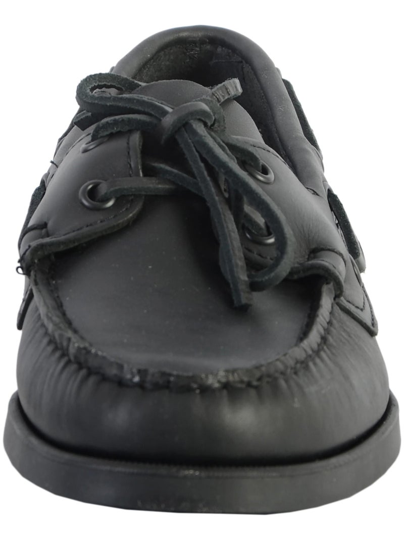 Docksides Cuir Sebago Portland Noir - Kiabi
