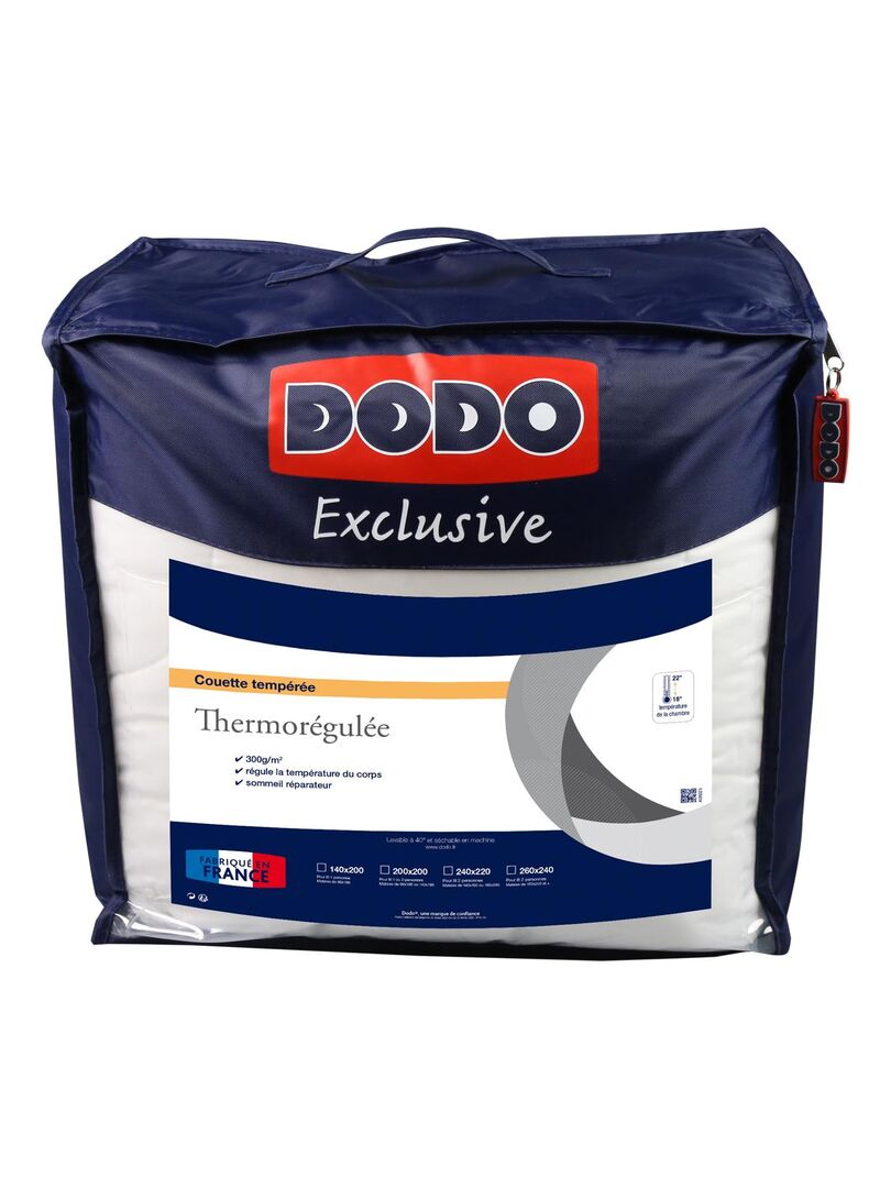 DODO - Pack Climarelle® Thermorégulation couette TEMPEREE+oreiller - Blanc  - Kiabi - 99.50€