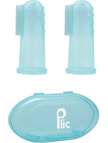 Doigtier brosse dentaire silicone bébé lot 2