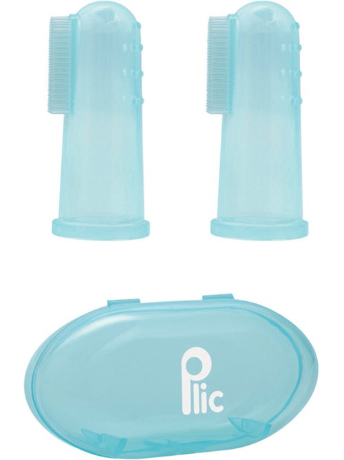 Doigtier brosse dentaire silicone bébé lot 2 - Kiabi
