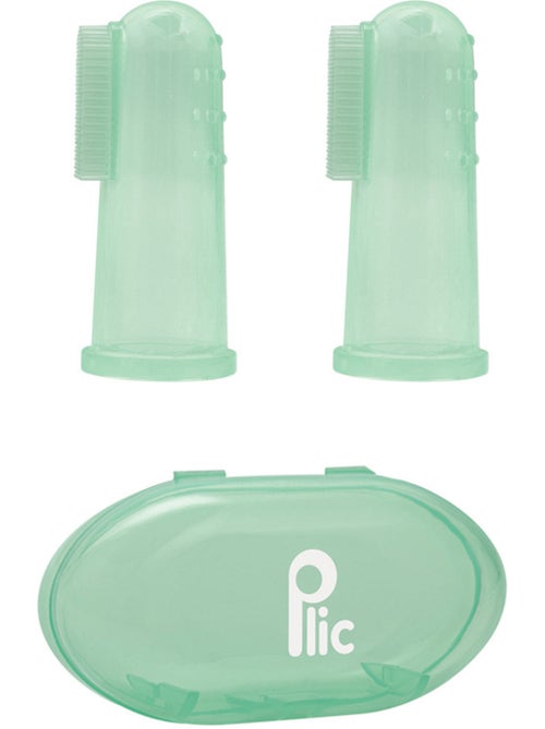Doigtier brosse dentaire silicone bébé lot 2 - Kiabi