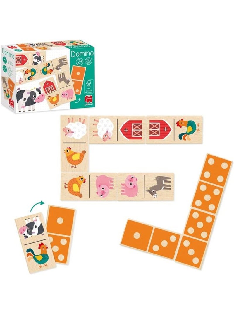 Dominos en bois ferme Beige - Kiabi