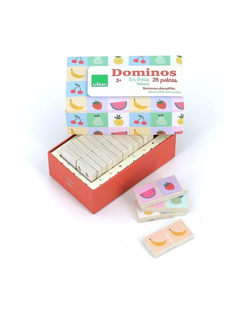 Dominos en bois Fruits et Légumes Jaune - Kiabi