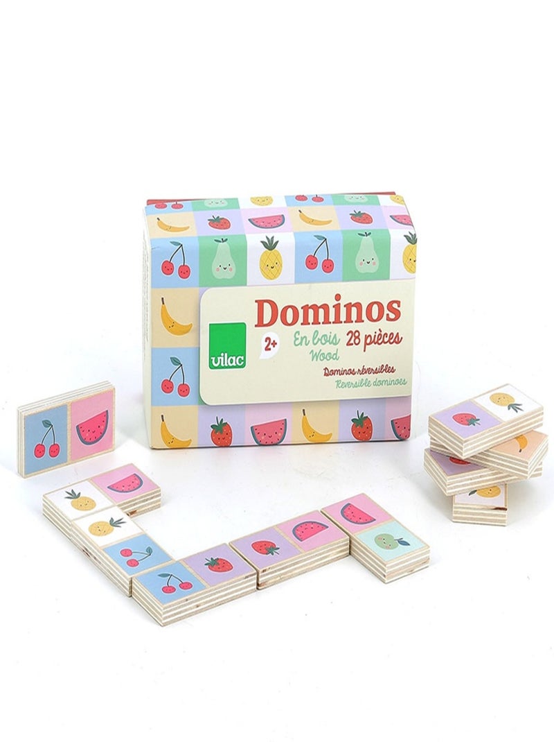 Dominos en bois Fruits et Légumes Jaune - Kiabi
