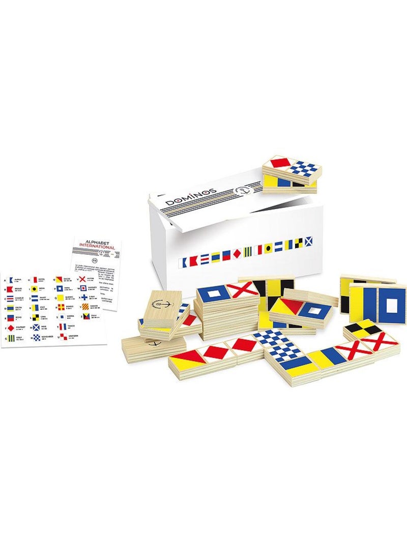 Dominos Marine nationale Blanc - Kiabi