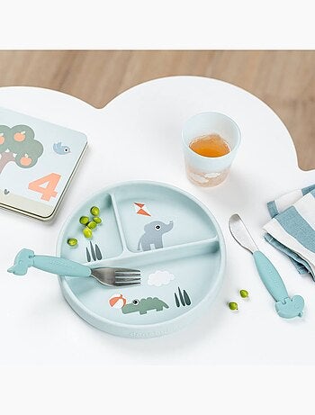 Done by Deer - Assiette à compartiments Stick&Stay