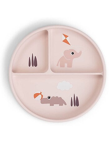 Done by Deer - Assiette à compartiments Stick&Stay