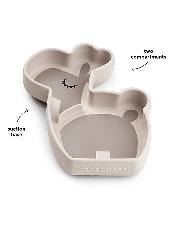 Done by Deer - Assiette silicone avec ventouse