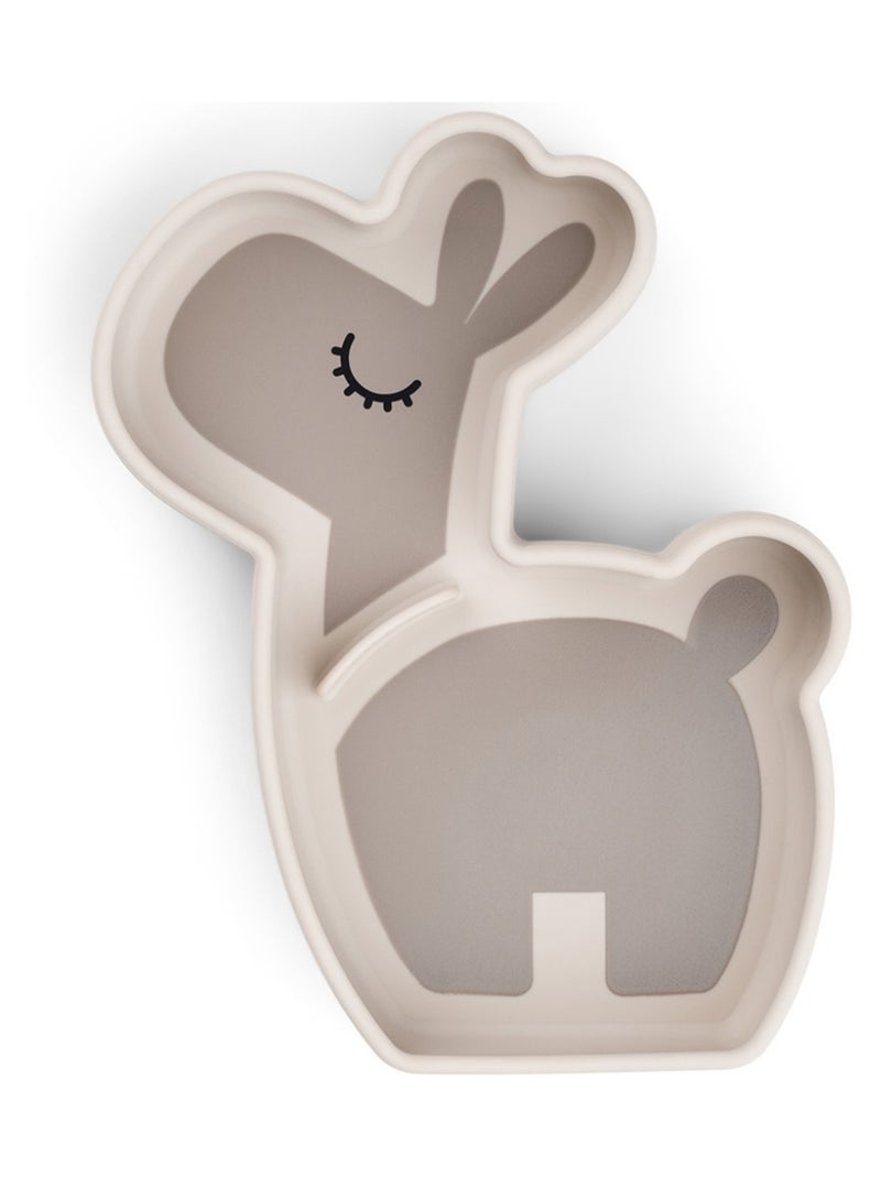 Done by Deer - Assiette en silicone avec ventouse Beige - Kiabi