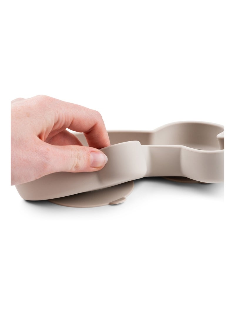 Done by Deer - Assiette en silicone avec ventouse Beige - Kiabi
