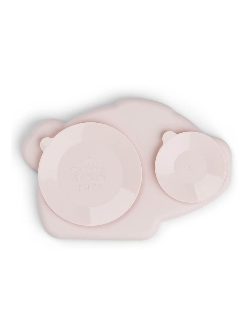 Done by Deer - Assiette silicone avec ventouse Rose - Kiabi