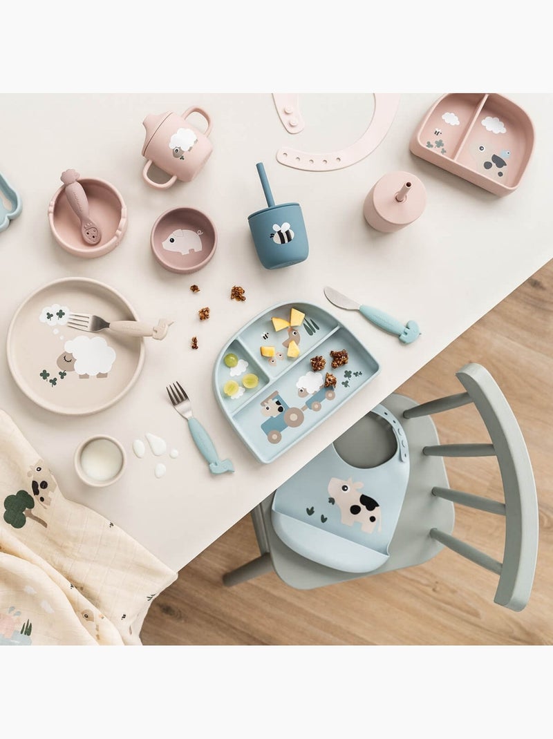 Done by deer - assiette ventouse en silicone Beige - Kiabi