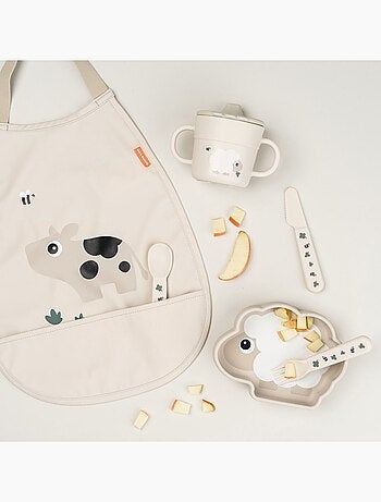 Done by Deer - Bavoir élastique Tiny farm