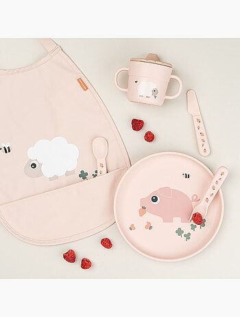 Done by Deer - Bavoir élastique Tiny farm