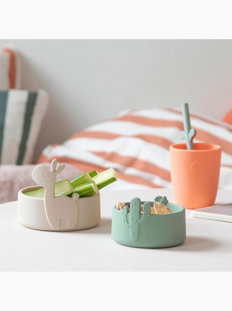 Done by deer - lot de 2 bols en silicone Beige - Kiabi