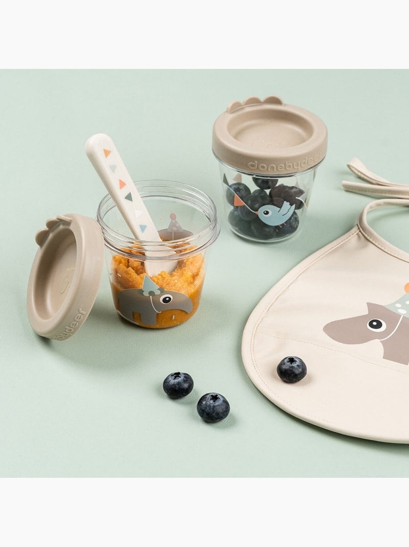 Done by deer - lot de 2 pots de conservation Beige - Kiabi