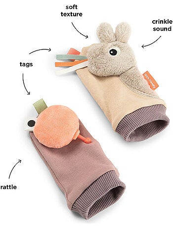 Done by Deer - Paire de chaussettes à hochet