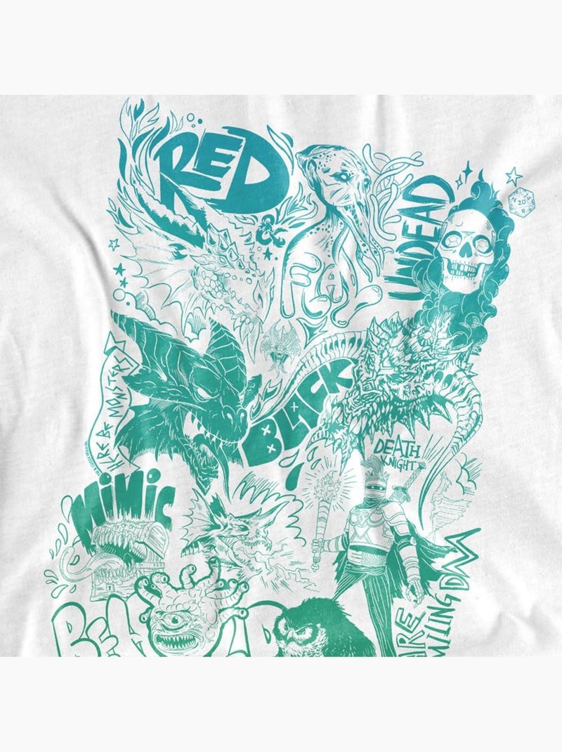 Donjons et Dragons - T-shirt Blanc - Kiabi