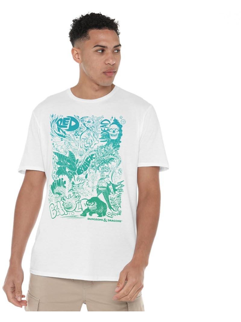 Donjons et Dragons - T-shirt Blanc - Kiabi