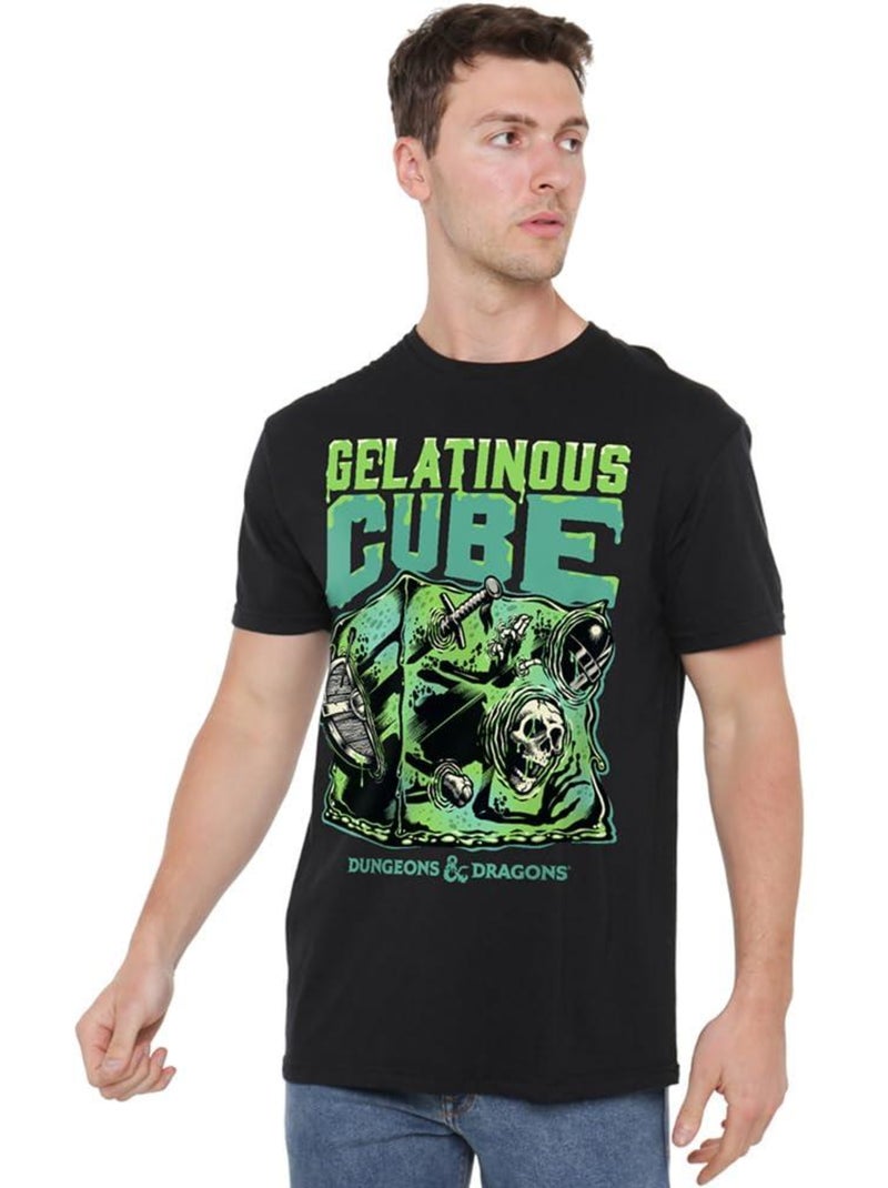 Donjons et Dragons - T-shirt GELATINOUS CUBE Noir - Kiabi