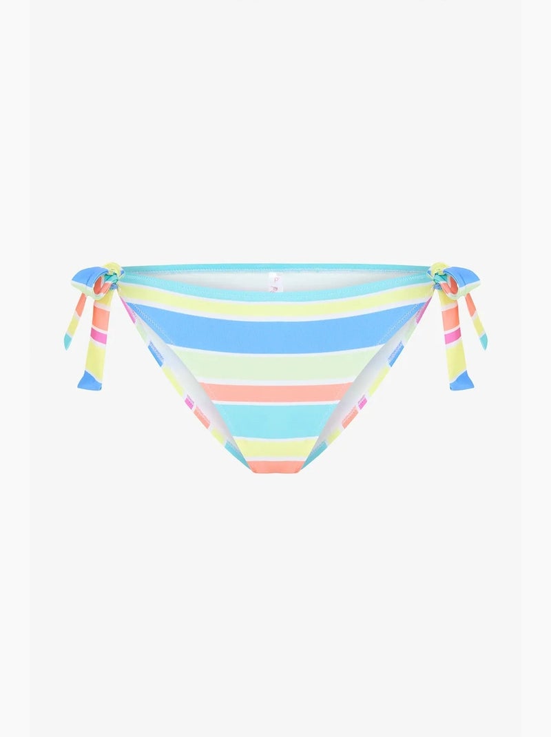 Donna bas de bikini brésilien rayé penti Bleu ciel - Kiabi