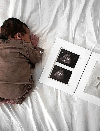 Dooky | Cadre photo avec empreinte bébé