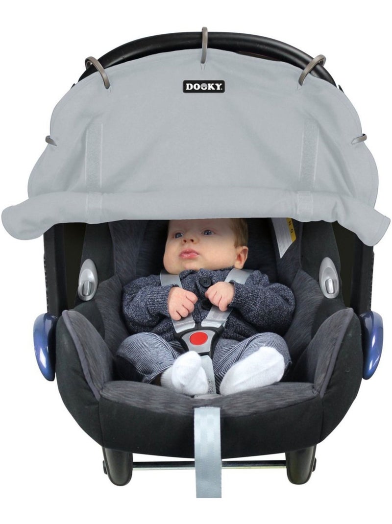 Dooky | Pare-soleil universel poussette et siège auto UV UPF50+ Gris - Kiabi