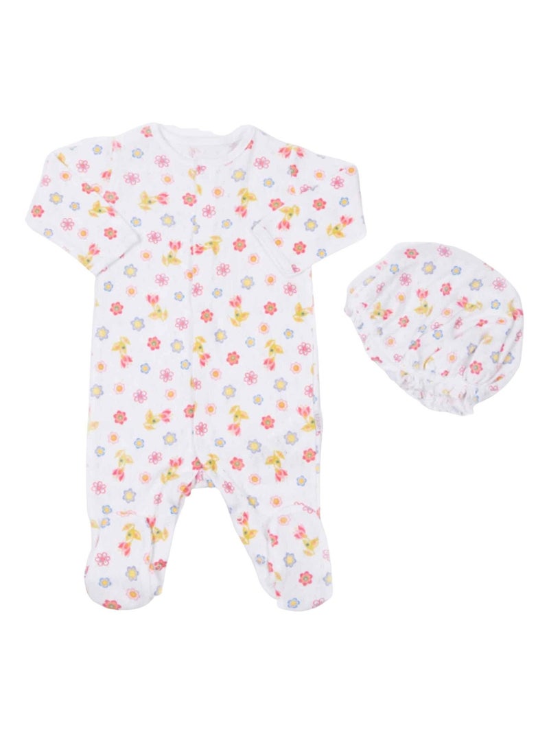 Dors-bien bébé en coton jacquard biologique, Iris Kitikate Multicolore - Kiabi