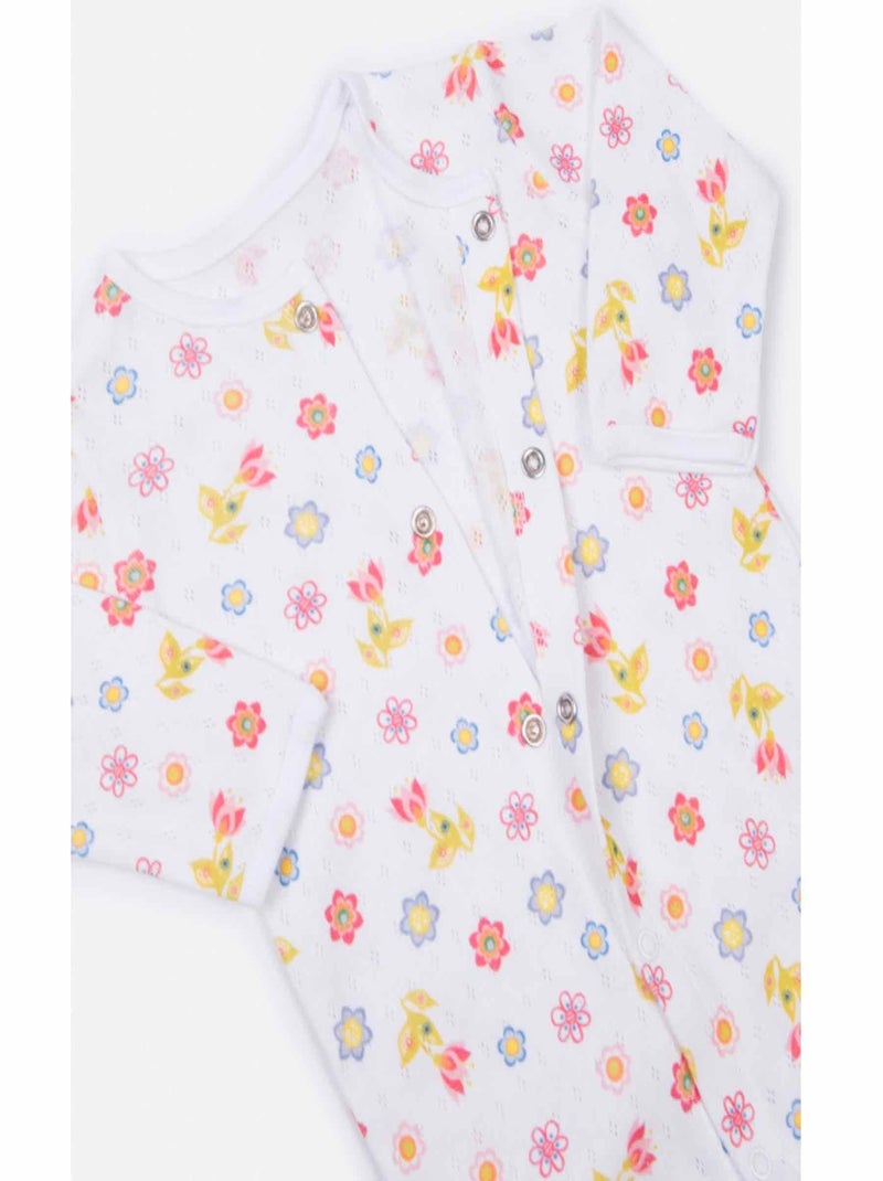 Dors-bien bébé en coton jacquard biologique, Iris Kitikate Multicolore - Kiabi