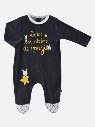 DORS BIEN BEBE ESTEFFE VELOURS RASE